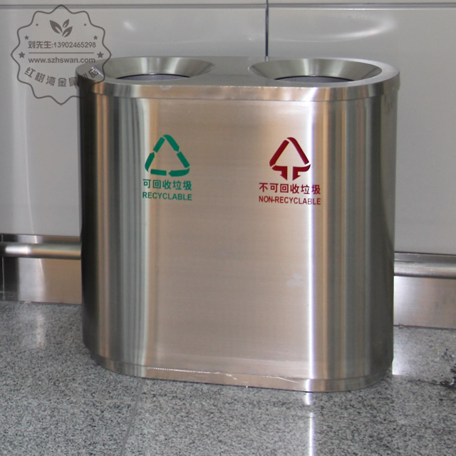 不銹鋼貴陽機場垃圾桶圖片003