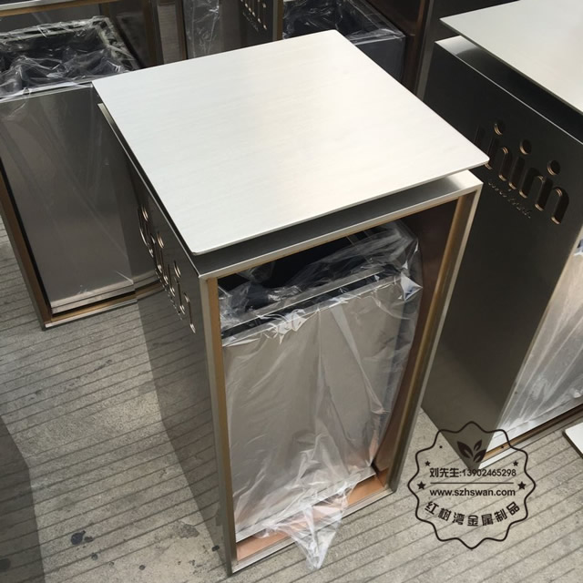 方形不銹鋼垃圾桶圖片003