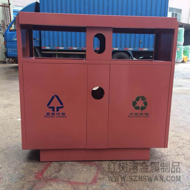 市政不銹鋼垃圾桶圖片013