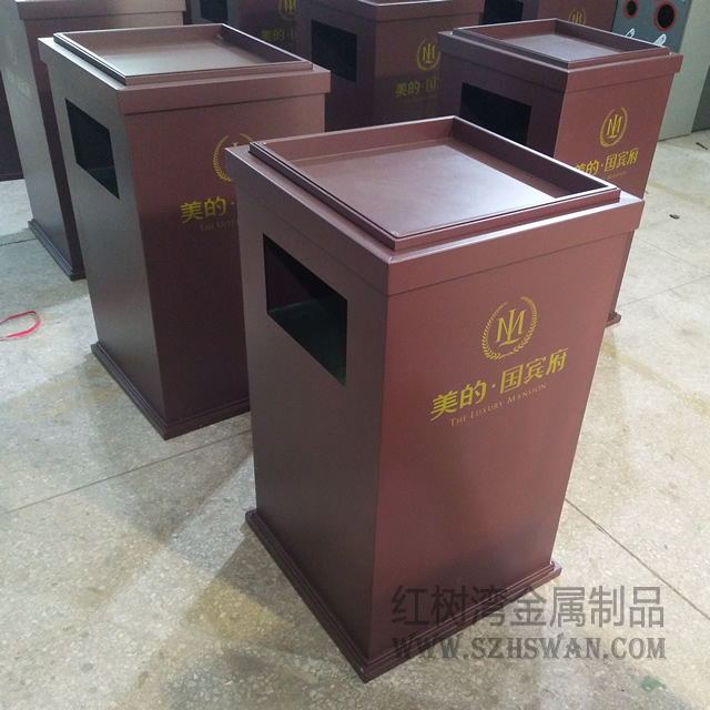酒店常用室內(nèi)不銹鋼方形垃圾桶生產(chǎn)商圖片