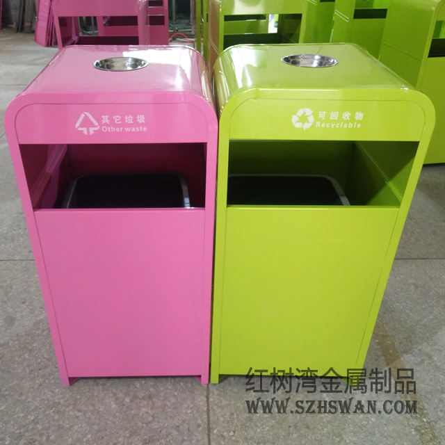 240L戶外不銹鋼垃圾桶圖片001