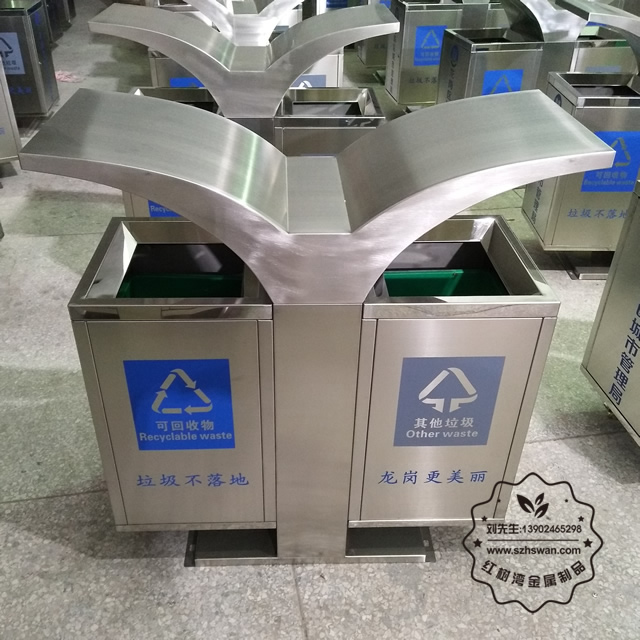 不銹鋼果皮箱圖片