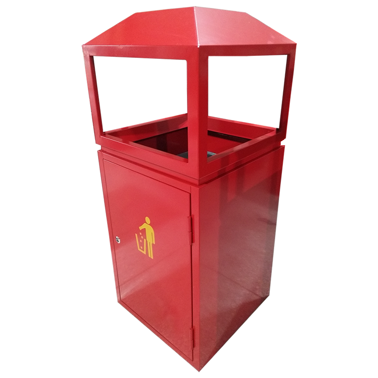 室內(nèi)方形不銹鋼垃圾桶圖片002