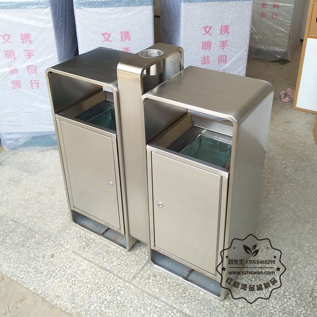 304不銹鋼垃圾箱圖片001