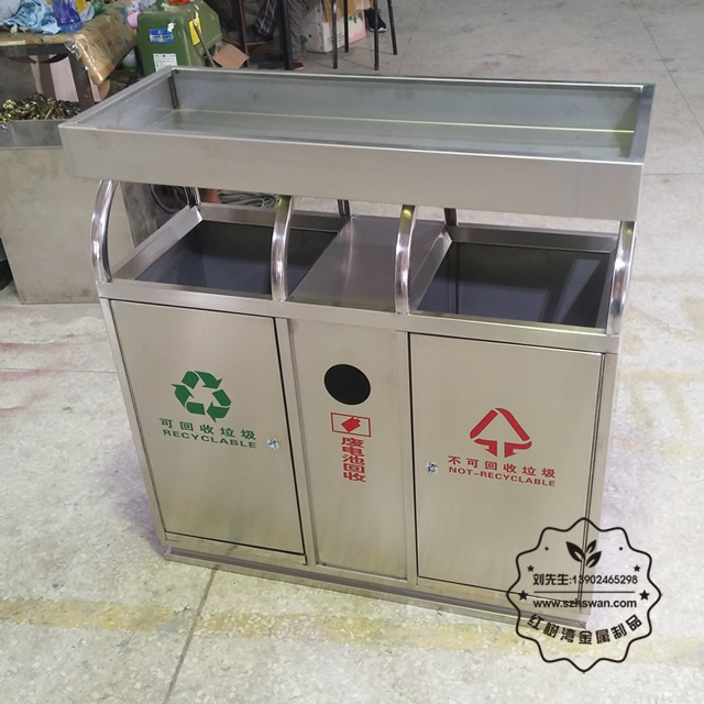 不銹鋼垃圾桶圖片003