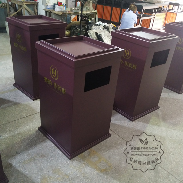 廣東不銹鋼垃圾桶圖片007