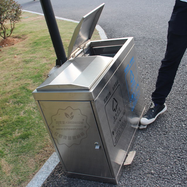 分類腳踏式不銹鋼垃圾桶