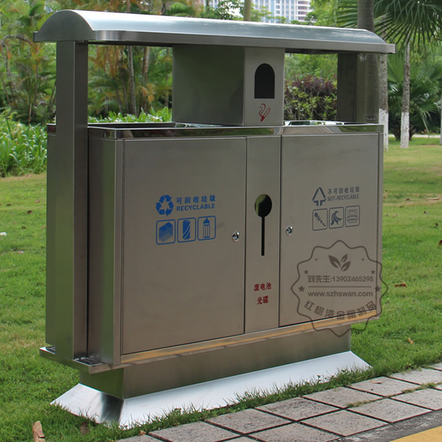 物業分類不銹鋼垃圾桶圖片001