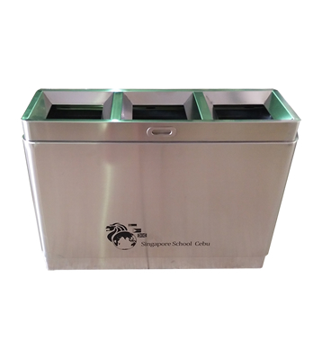 高檔室內不銹鋼分類垃圾桶主圖