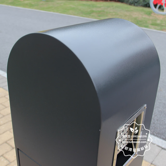 戶外烤漆不銹鋼吸煙柱果殼箱圖片004