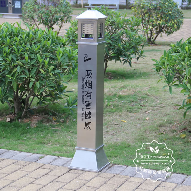 戶外方形不銹鋼吸煙柱圖片005