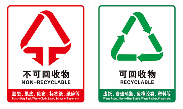 分類垃圾桶標(biāo)識(shí)圖片