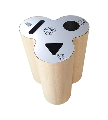 新款三分類不銹鋼室內(nèi)垃圾桶主圖