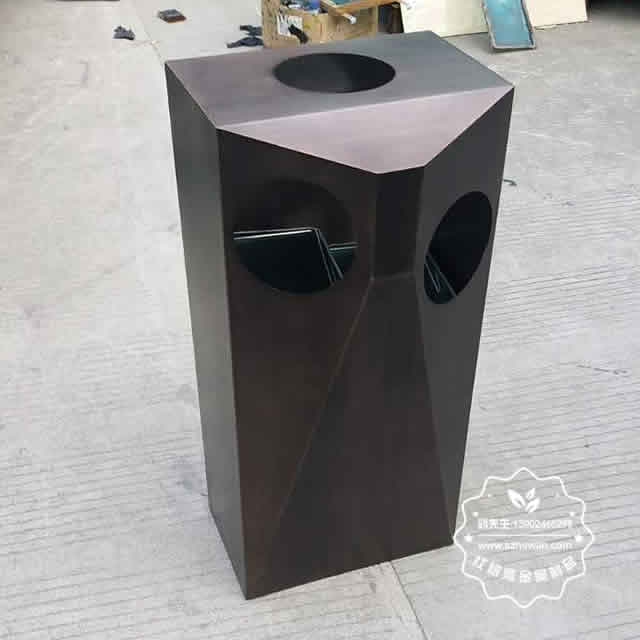 室內(nèi)商場二分類不銹鋼垃圾箱圖片03