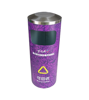 景區戶外圓柱形分類不銹鋼果皮箱主圖