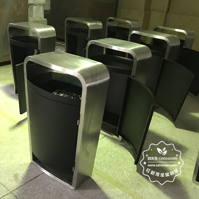 高檔精品不銹鋼垃圾桶圖片03 高檔精品不銹鋼垃圾桶圖片03