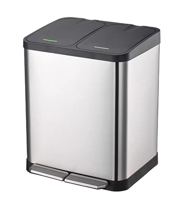 臥室腳踏式不銹鋼垃圾桶