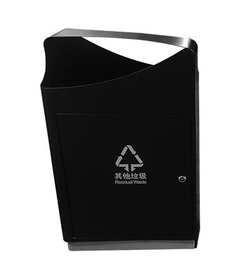 室內(nèi)戶外噴塑套裝金屬分類垃圾桶