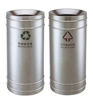 不銹鋼商場分類垃圾桶