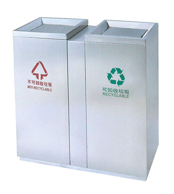 不銹鋼分類商場(chǎng)垃圾桶