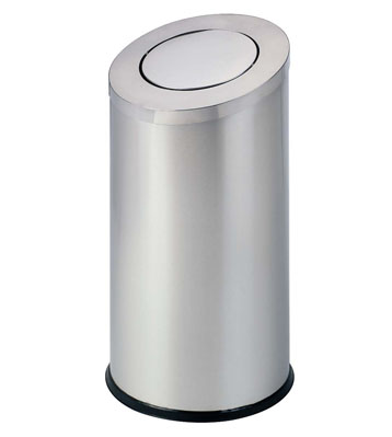 酒店斜蓋不銹鋼環(huán)保果皮箱