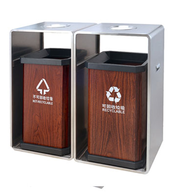 環衛分類不銹鋼垃圾桶