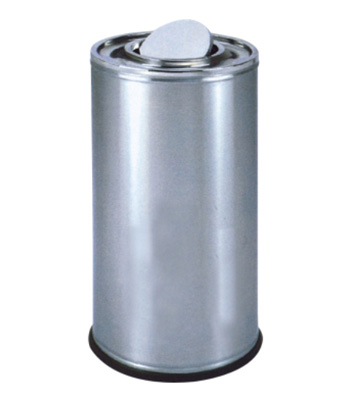 美式商場(chǎng)不銹鋼翻蓋垃圾桶