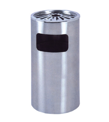 常用商場菊花格立式不銹鋼垃圾桶