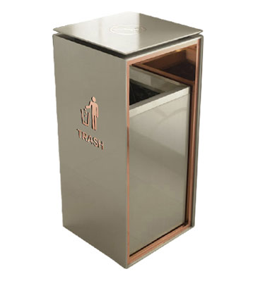 滑軌式室內方形垃圾桶