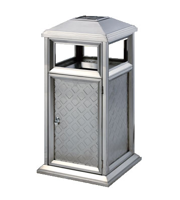 不銹鋼戶外崗亭式垃圾桶
