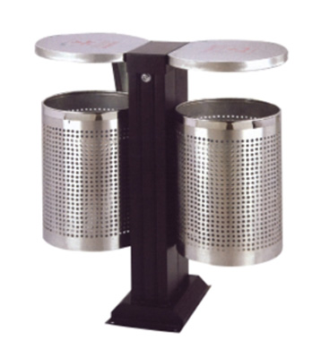 戶外不銹鋼分類環(huán)保垃圾桶