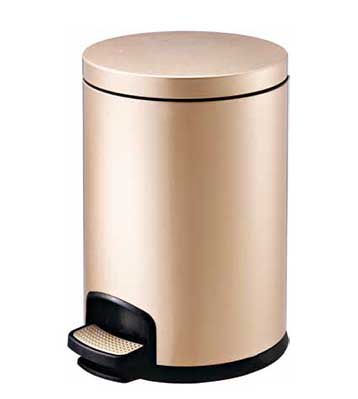 不銹鋼5L腳踏式垃圾桶