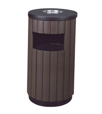 環(huán)保烤漆鋼木垃圾桶