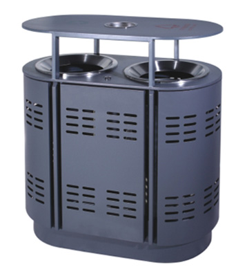 廣場環保分類鋼制垃圾箱