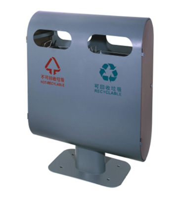 四向投口鋼制垃圾桶