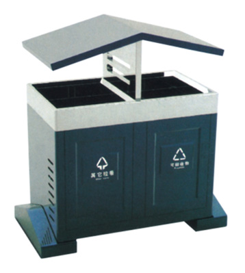 街區(qū)分類環(huán)保鋼制垃圾桶