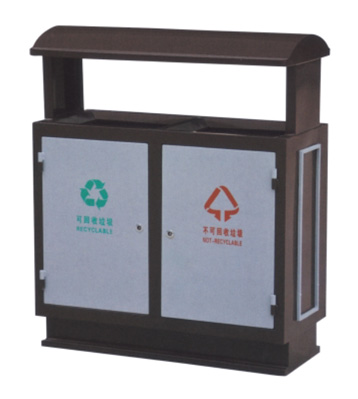 小區環衛分類鋼制垃圾箱