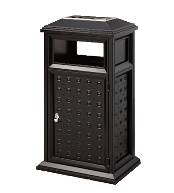 古典方口鋼制垃圾桶