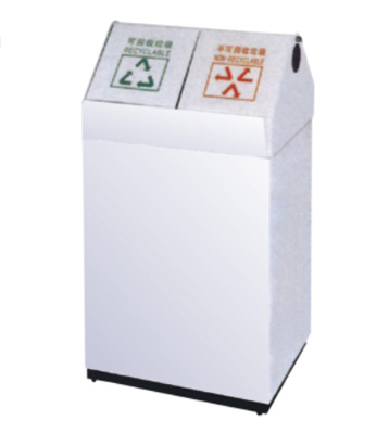 商場分類鋼制垃圾箱