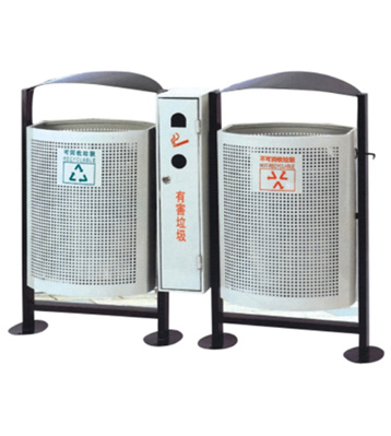 城市分類環保鋼制垃圾桶