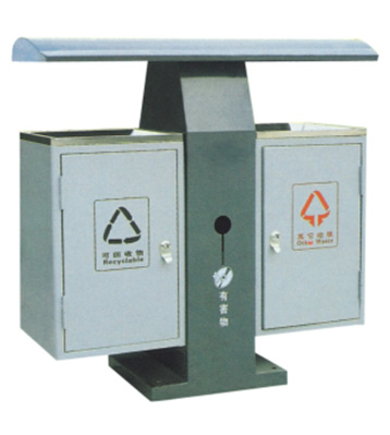 T形分類環保鋼制垃圾箱