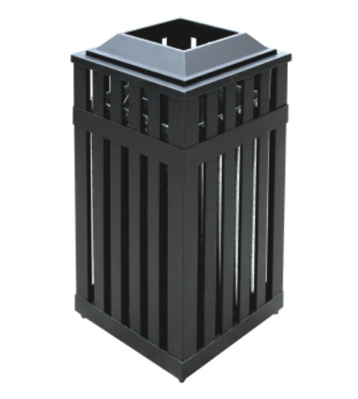 戶外鏤空鋼制垃圾桶