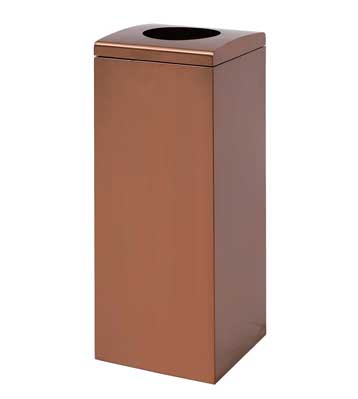 玫瑰金商場垃圾桶