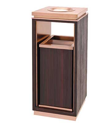 仿木紋高檔酒店垃圾桶