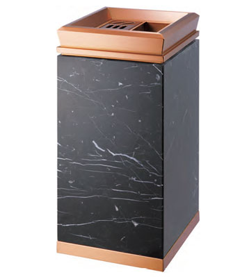 賓館帶煙缸鈦金垃圾桶