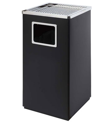 高檔黑色室內圓角方形果皮箱