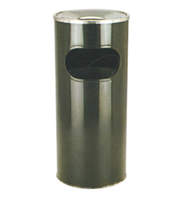 圓形座地鐵皮果皮箱