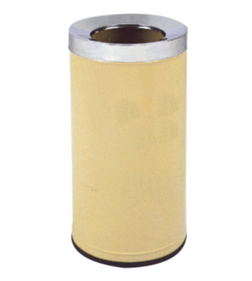 商場圓形斜口鐵皮垃圾桶