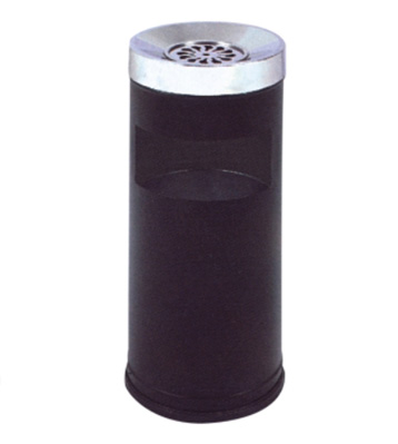 商場(chǎng)烤漆斜蓋鐵皮垃圾桶