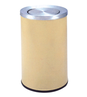 室內(nèi)斜口翻蓋鐵皮垃圾桶